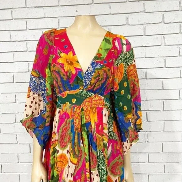 chinese dress ladies Farm Rio Women's Sleeveless Shell Mix Maxi Dress – Saint Bernard main image 0